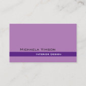 Lavendel Paarse Classic met Photo Professional Visitekaartje (Voorkant)