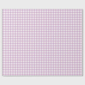 Lavendel Paarse Eenvoudige Plaid Cadeaupapier (Vlak)