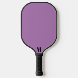 Lavendel Paarse en zwart Modern Monogram Pickleball Paddle