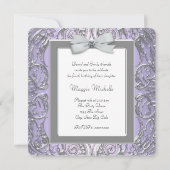 Lavendel Paarse Foto Meisjes Vierde Verjaardagsfee Kaart (Achterkant)