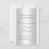 Lavendel Paarse foto RSVP kaarten Kaartje (Achterkant)