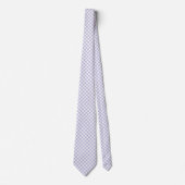 Lavendel Paarse Gingham Stropdas (Voorkant)