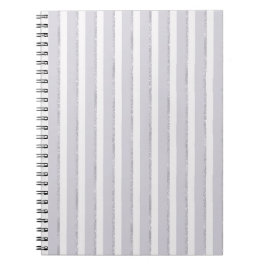 Lavendel Paarse Glitter Strepen   Notitieboek