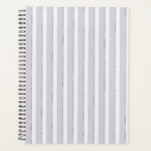Lavendel Paarse Glitter Strepen Planner (Voorkant)