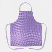 Lavendel Paarse golvende Abstract Schort (Voorkant)