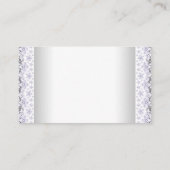 Lavendel Paarse Grijze Luier Raffle Ticket Informatiekaartje (Achterkant)