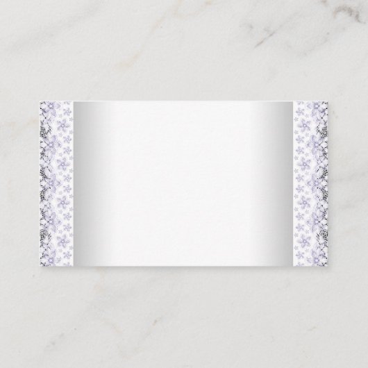 Lavendel Paarse Grijze Luier Raffle Ticket Informatiekaartje (Achterkant)