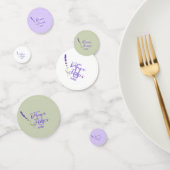 Lavendel paarse & Groene Trouwtafel Confetti (Groep)