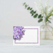 Lavendel Paarse Hortensia Plaatskaartjes (Staand voorkant)