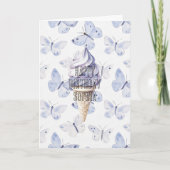 Lavendel Paarse Ice Cream Cones Verjaardag Kaart (Voorkant)