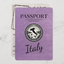 Lavendel Paarse Italië paspoort Save The Date