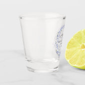 Lavendel Paarse Krans Bachelorette Feest Shot Glas (Links)