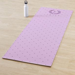 Lavendel Paarse Lauwerkrans Monogram Stippen Patro Yogamat