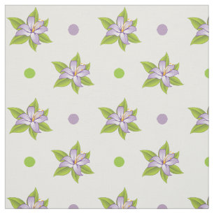 Lavendel paarse lelie en polka stippen schattige b stof