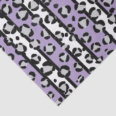 Lavendel Paarse luipaard vet print tissue papier (Detail)
