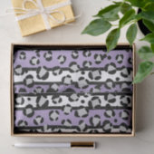 Lavendel Paarse luipaard vet print tissue papier (Geschenk)