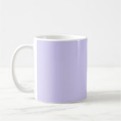 Lavendel Paarse Meisjesachtige Script Monogram Naa Koffiemok (Links)