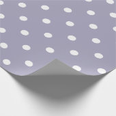 Lavendel Paarse met Polka Dots Cadeaupapier (Hoek)