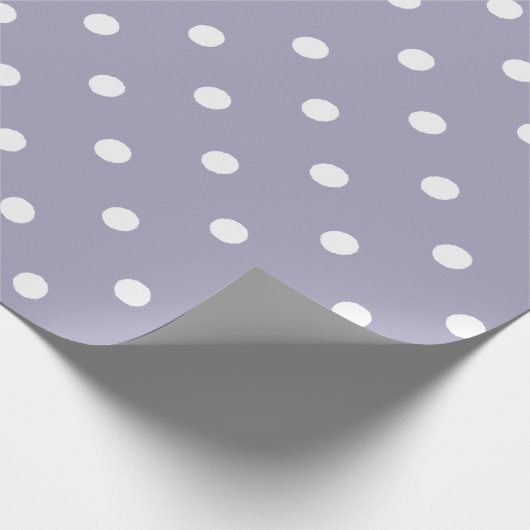 Lavendel Paarse met Polka Dots Cadeaupapier (Hoek)
