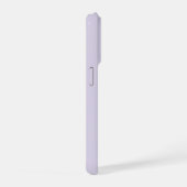 Lavendel Paarse Minimaal Monogram iPhone Hoesje 15 Pro Case (Rechterkant)