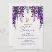 Lavendel Paarse Modern Elegant Vrijgezellenfeest Kaart (Voorkant)