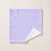 Lavendel Paarse Moderne Script Meisjesachtig Monog Bad Handdoek (Wasdoekje)