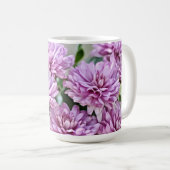 Lavendel Paarse Mum Flower Art Mok Cup (Voorkant rechts)