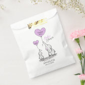 Lavendel Paarse olifant Baby shower cadeau gunst Bedankzakje (Gezegeld)