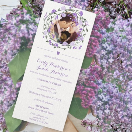 Lavendel Paarse pioen bloemenkrans bruiloft