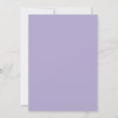 Lavendel Paarse Pioenrozen Save The Date Kaart (Achterkant)