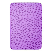 Lavendel Paarse polka stippen Badmat (Voorkant Verticaal)
