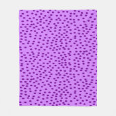 Lavendel Paarse polka stippen Fleece Deken (Voorkant)