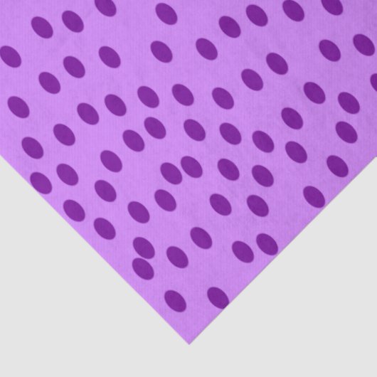 Lavendel Paarse polka stippen Tissuepapier (Detail)