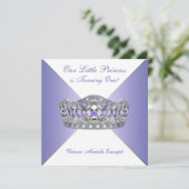 Lavendel Paarse prinses eerste verjaardag Kaart (Staand voorkant)