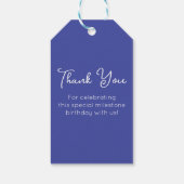 Lavendel Paarse Proost op 55 jaar 55ste verjaardag Cadeaulabel (Achterkant)