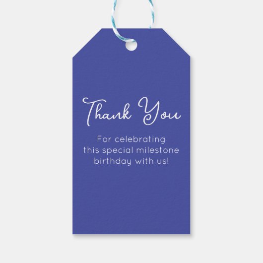 Lavendel Paarse Proost op 55 jaar 55ste verjaardag Cadeaulabel (Achterkant)