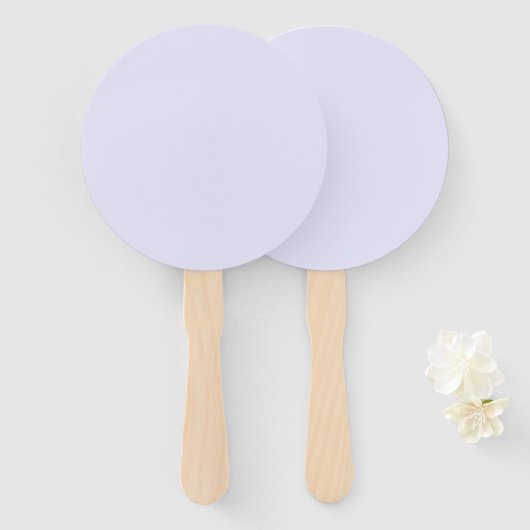 Lavendel Paarse Ronde Waier voor Elegante Gebeurte Handwaaier (Voorkant en achterkant)