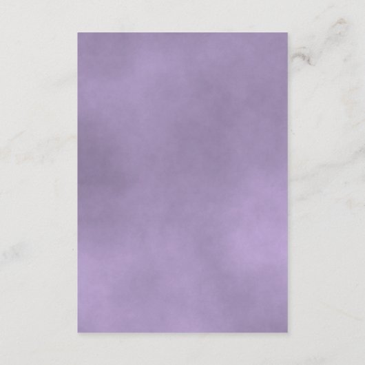 Lavendel Paarse Roos bruiloft details QR-code Informatiekaartje (Achterkant)