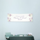Lavendel Paarse Roze Huwelijk Spandoek (Beurs)