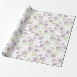 Lavendel Paarse Rozen Bruiloft Cadeaupapier