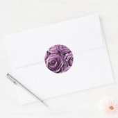 LAVENDEL PAARSE Rozen - Bruiloft Envelope Seal Ronde Sticker (Envelop)