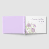 Lavendel Paarse Rozen Bruiloft Gastenboek (Volledig)