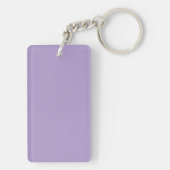 Lavendel Paarse Script Bedankje Sleutelhanger (achterkant)