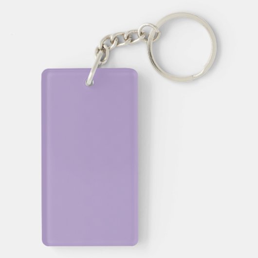 Lavendel Paarse Script Bedankje Sleutelhanger (achterkant)