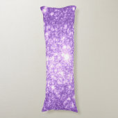 Lavendel Paarse sterren lichaam kussen (Voorkant Verticaal)