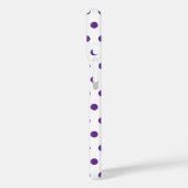 Lavendel Paarse Stippenpatroon Wit Case-Mate iPhone Case (Achterkant / Links)