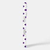 Lavendel Paarse Stippenpatroon Wit Case-Mate iPhone Case (Achterkant / Rechts)