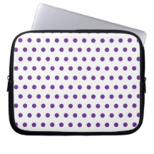 Lavendel Paarse Stippenpatroon Wit