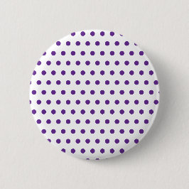 Lavendel Paarse Stippenpatroon Wit Ronde Button 5,7 Cm