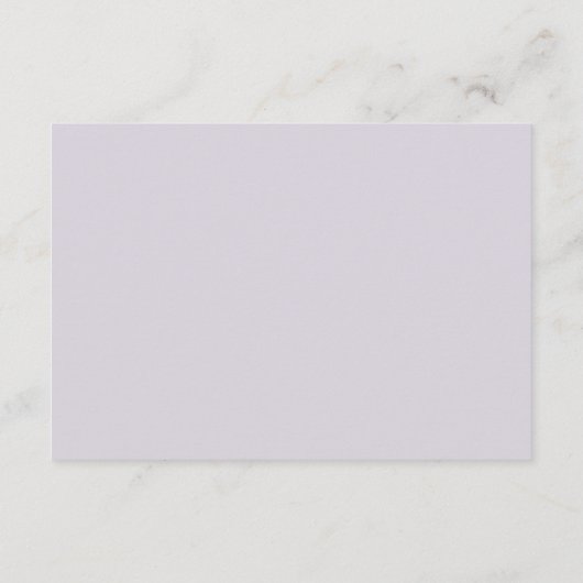 Lavendel Paarse & Sunshine bruiloft details Informatiekaartje (Achterkant)